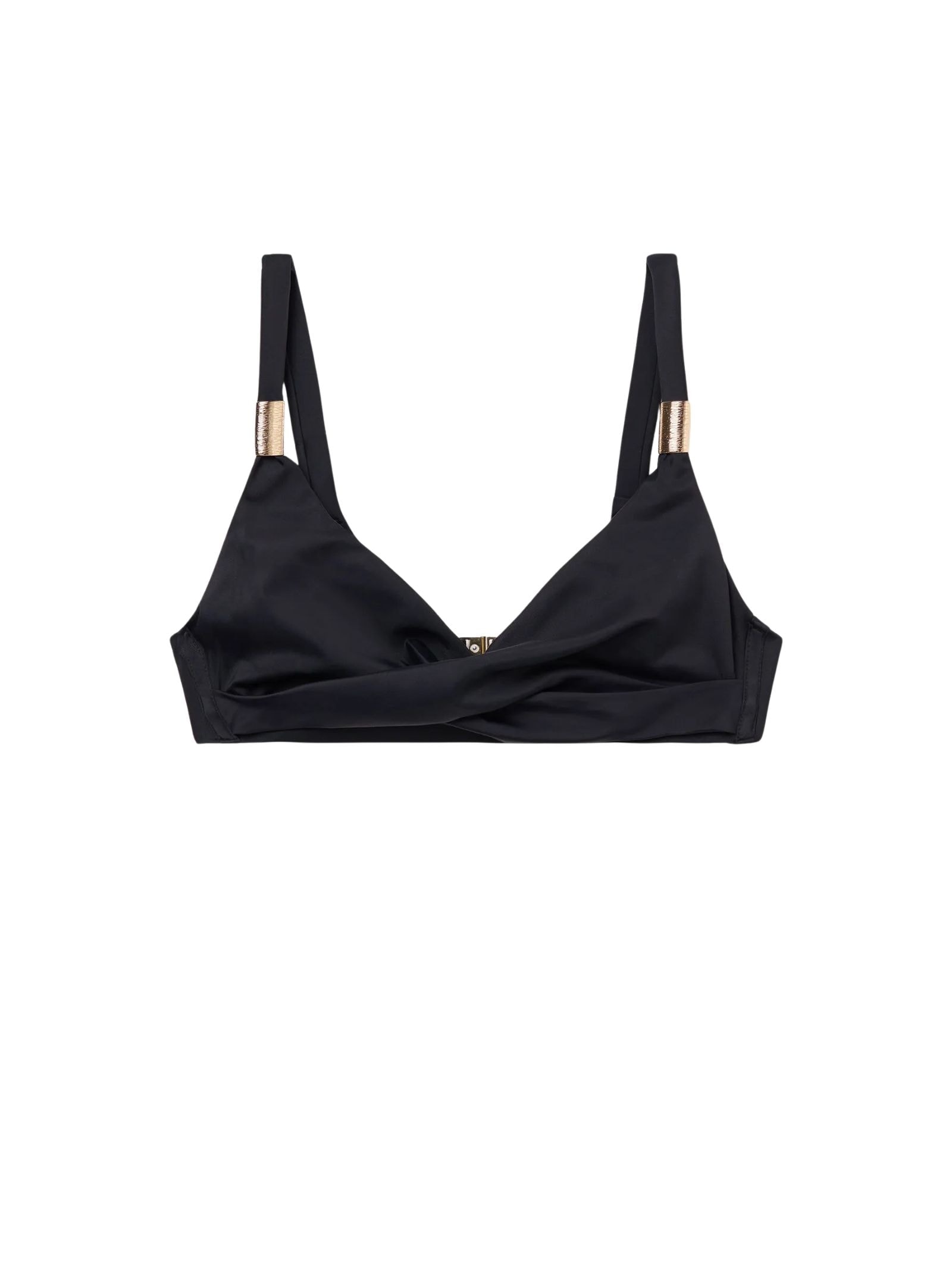 Parte De Cima De Biquíni Triângulo Drapeado Scultura Preto Calzedonia