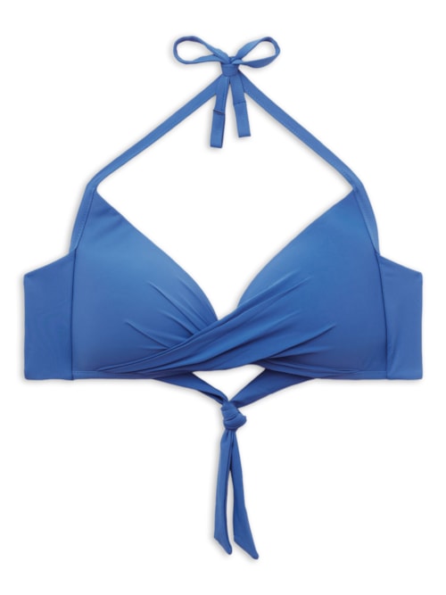 Parte De Cima De Biquíni Triângulo Indonésia – Azul