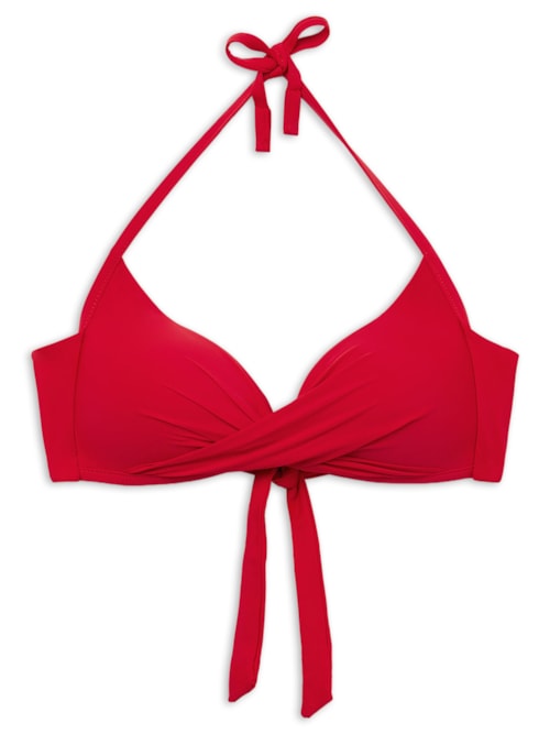 Parte De Cima De Biquíni Triângulo Indonésia – Vermelho