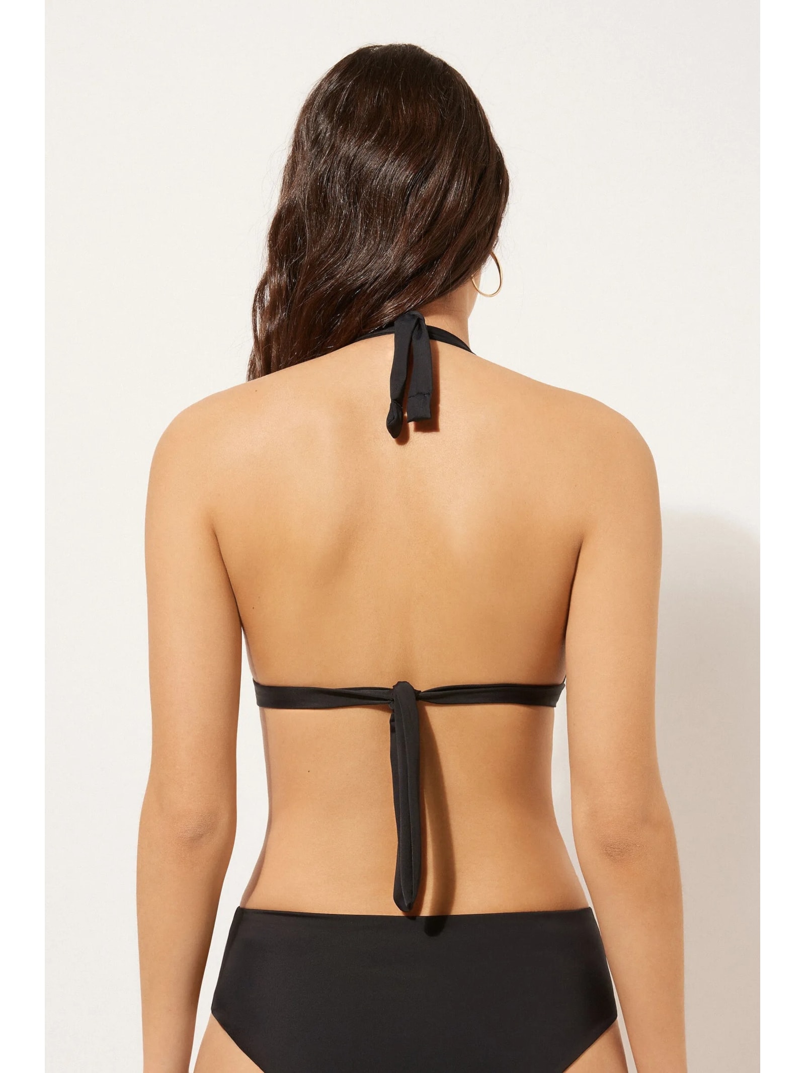 Parte De Cima De Biquíni Triângulo Scultura Preto Calzedonia