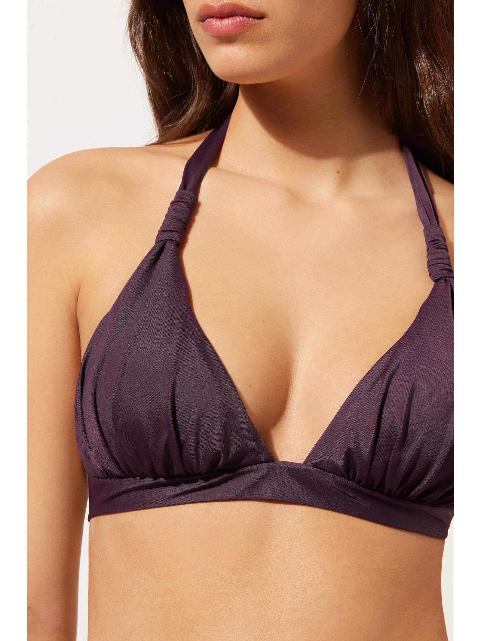 Parte De Cima De Biquíni Triângulo Scultura Roxo Calzedonia