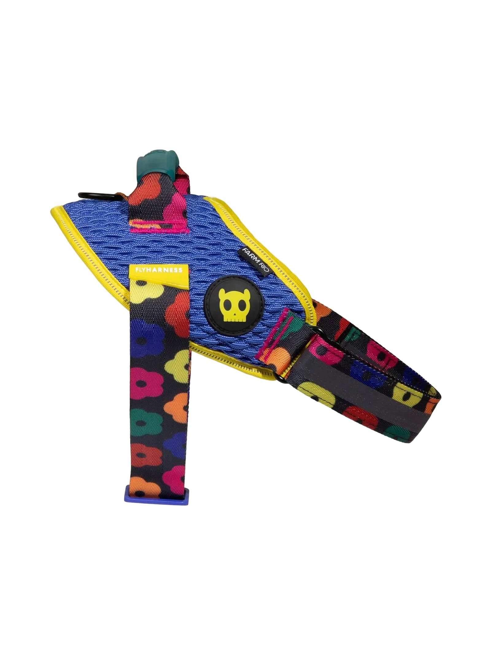 Peitoral Flyharness Mix Azul Farm Etc + Zeedog