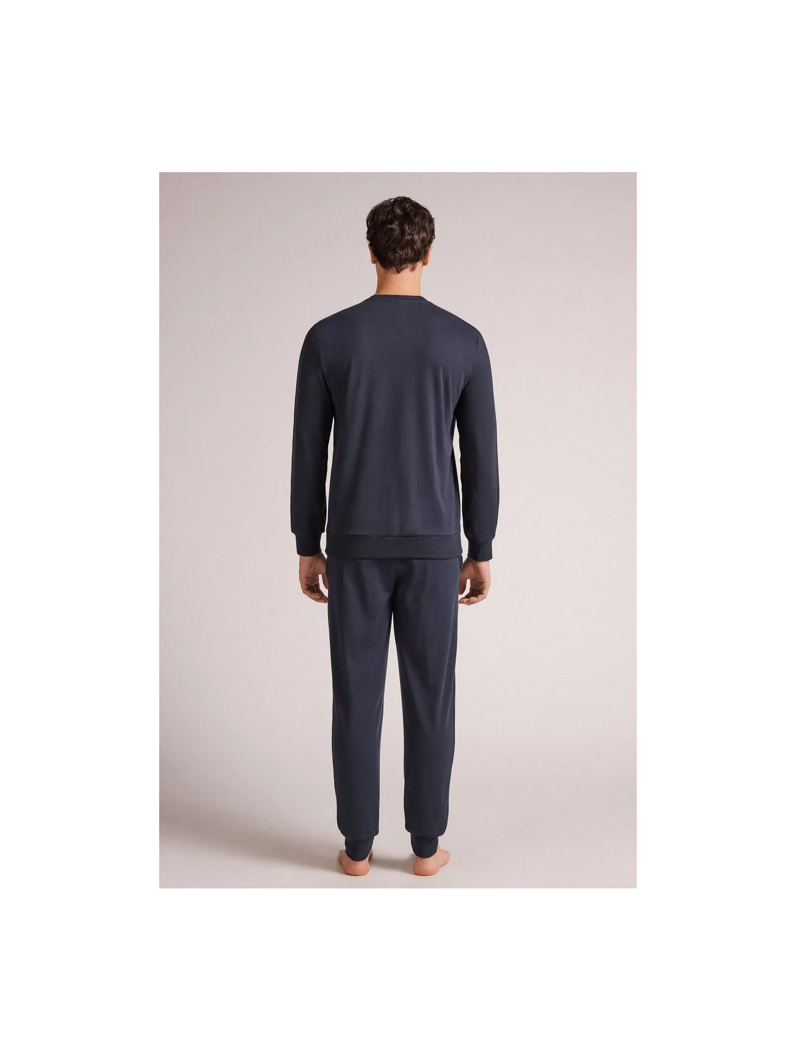 Pijama Comprido Coca-Cola Vintage Em Algodão Azul Intimissimi