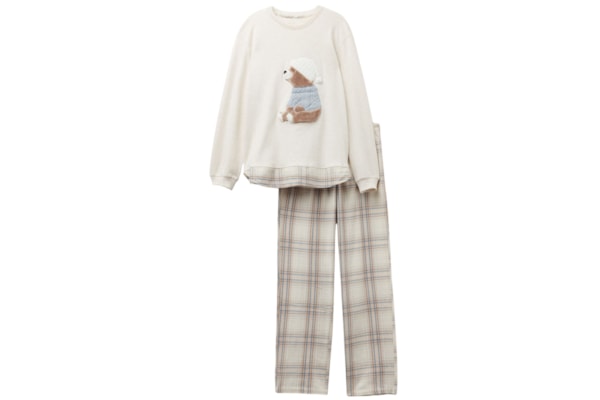Pijama Comprido Comfort Details Em Modal - Cinza
