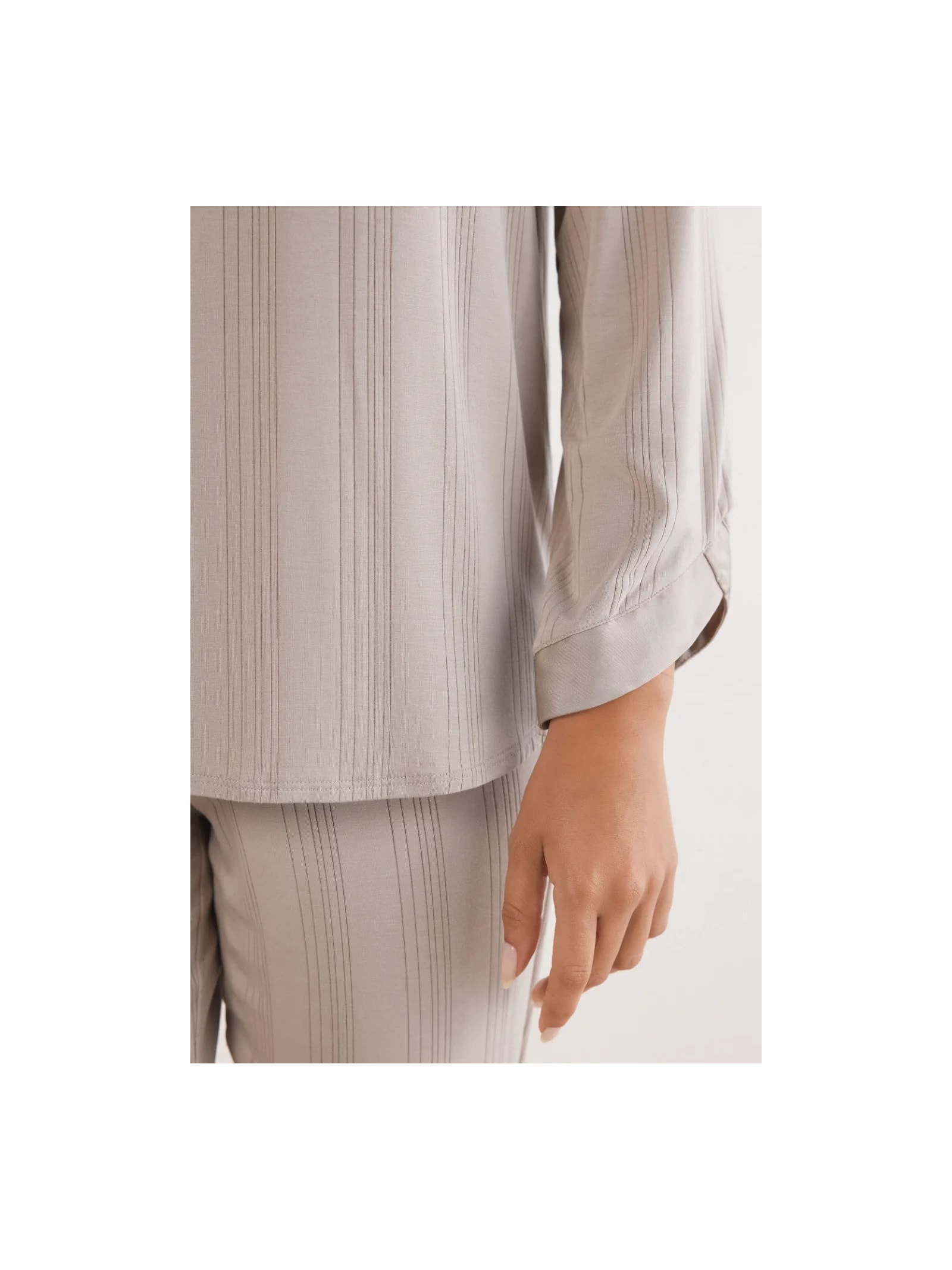 Pijama Comprido Delicate Alchemy Em Modal Beige Intimissimi