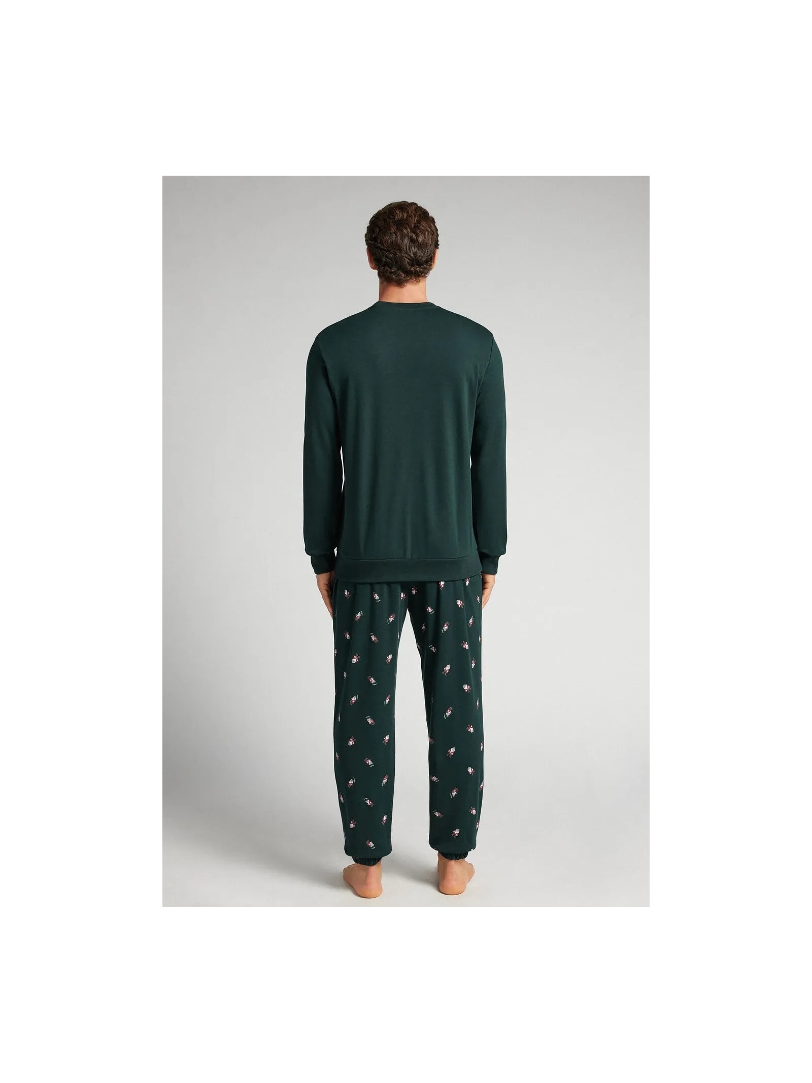 Pijama Comprido Disney Zangado Em Algodão Azul Intimissimi