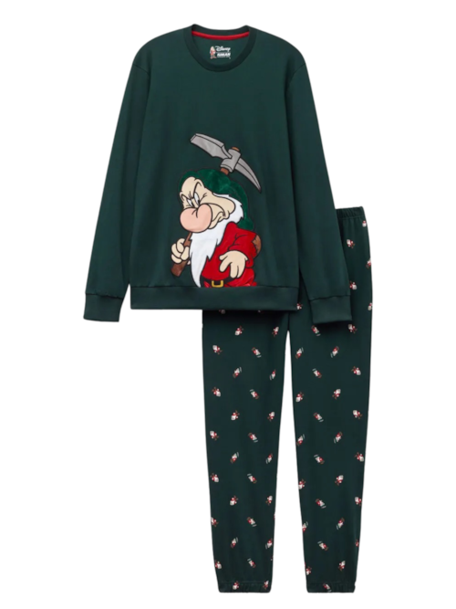Pijama Comprido Disney Zangado Em Algodão - Azul