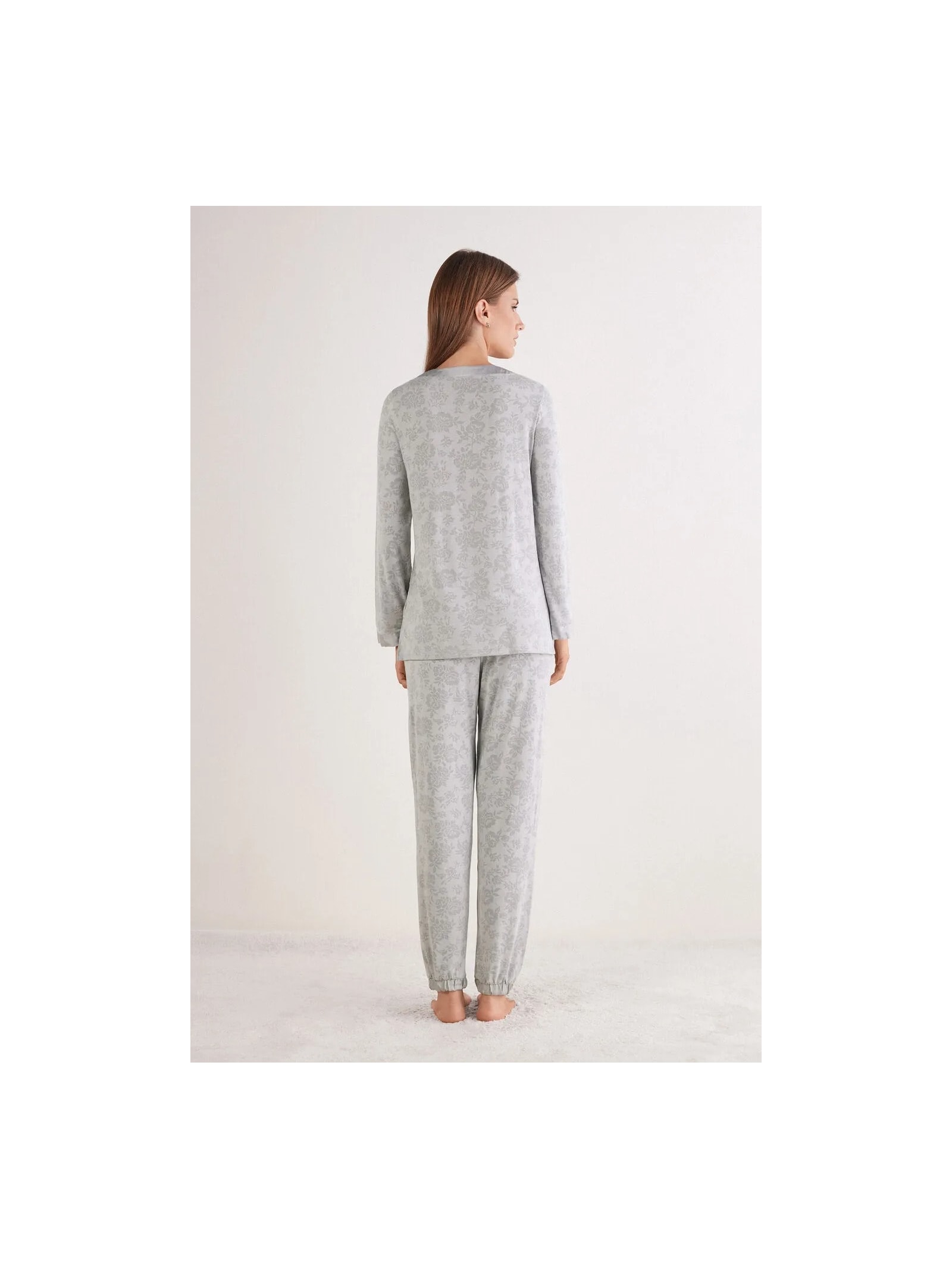 Pijama Comprido Efeito Devorê Soft Dreams Cinza Intimissimi