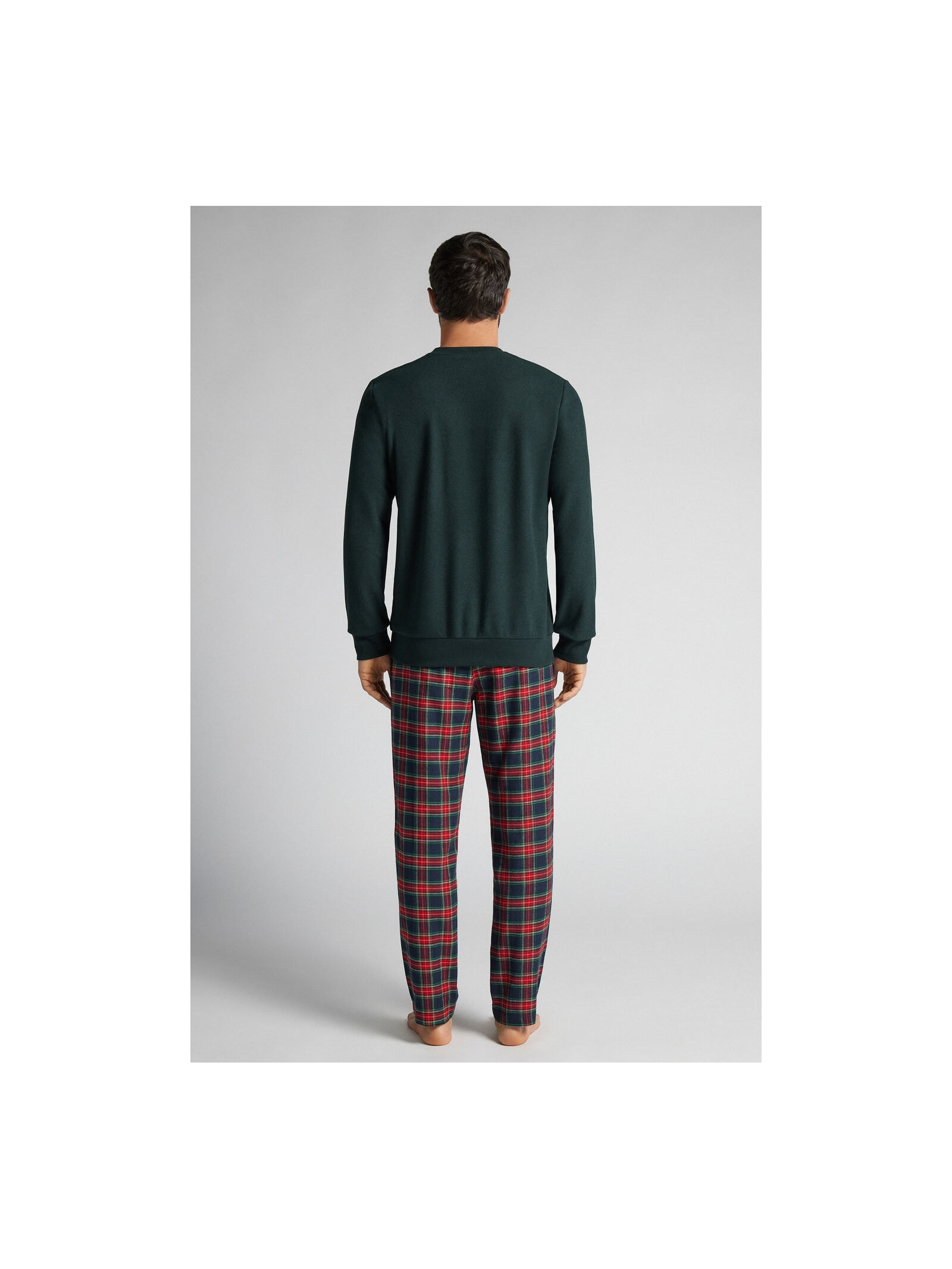 Pijama Comprido Em Algodão Com Estampa Après-Ski Verde Intimissimi
