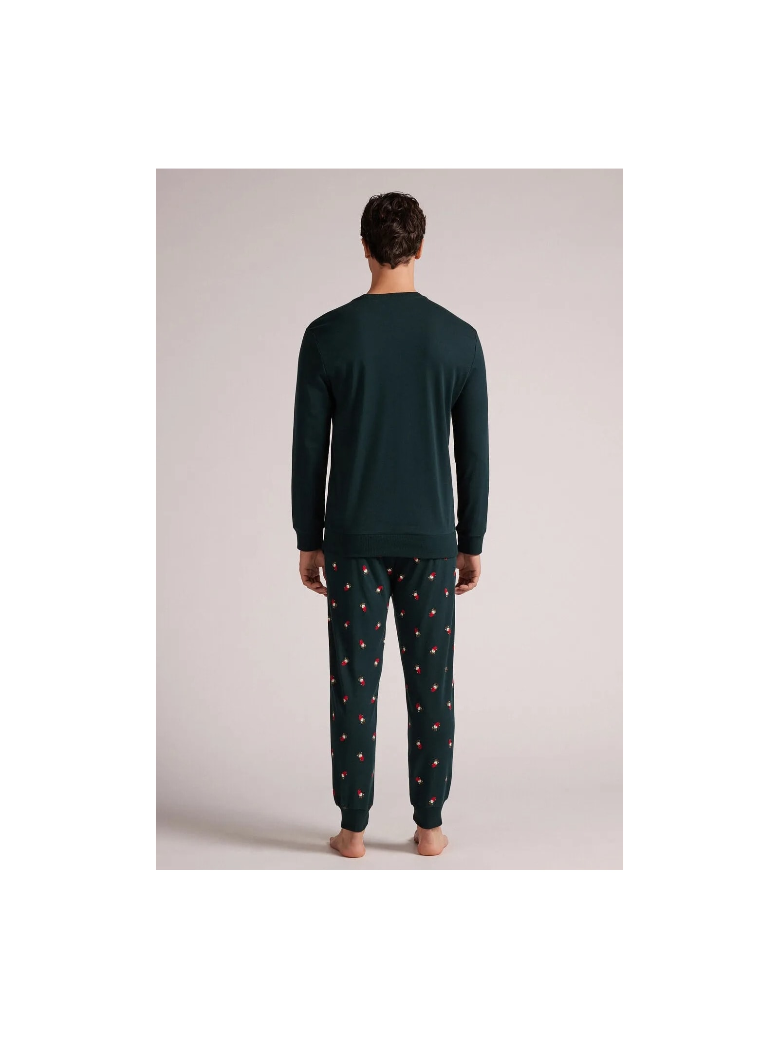 Pijama Comprido Em Algodão Com Estampa De Duende Verde Intimissimi