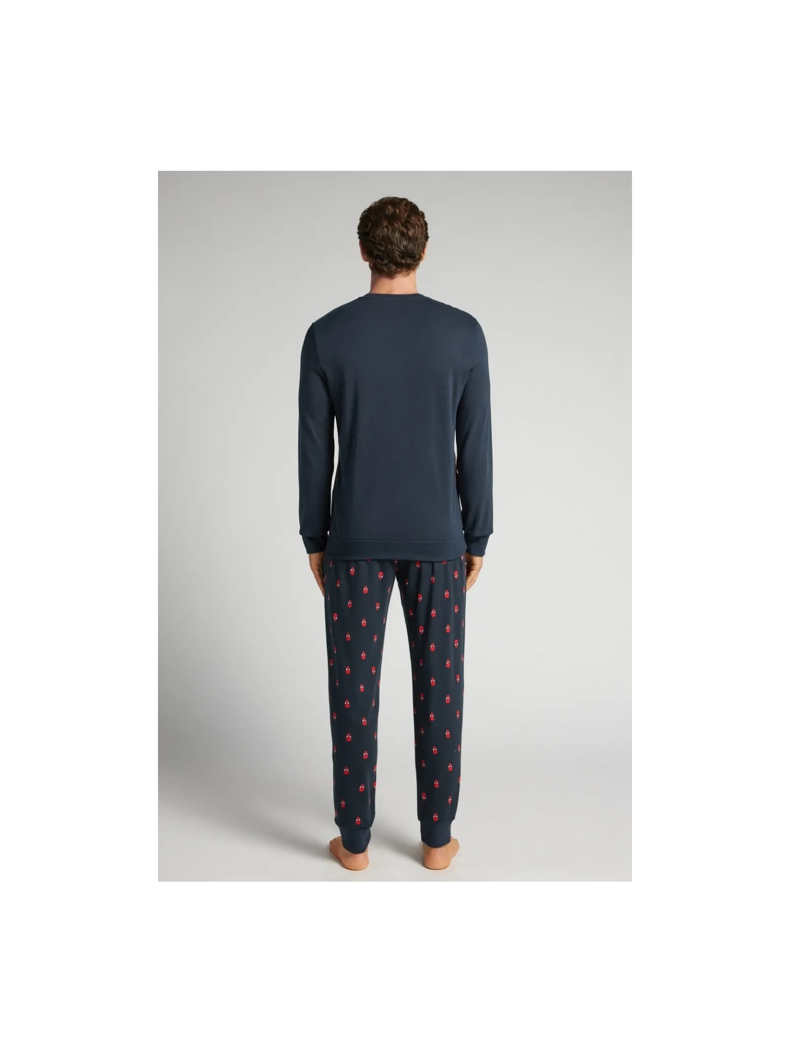 Pijama Comprido Marvel Homem-Aranha Em Algodão Azul Intimissimi