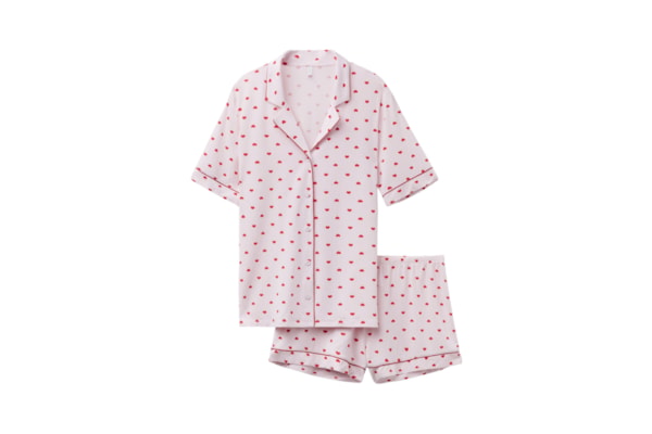 Pijama Curto Aberto Na Frente Em Modal The Love Club - Rosa