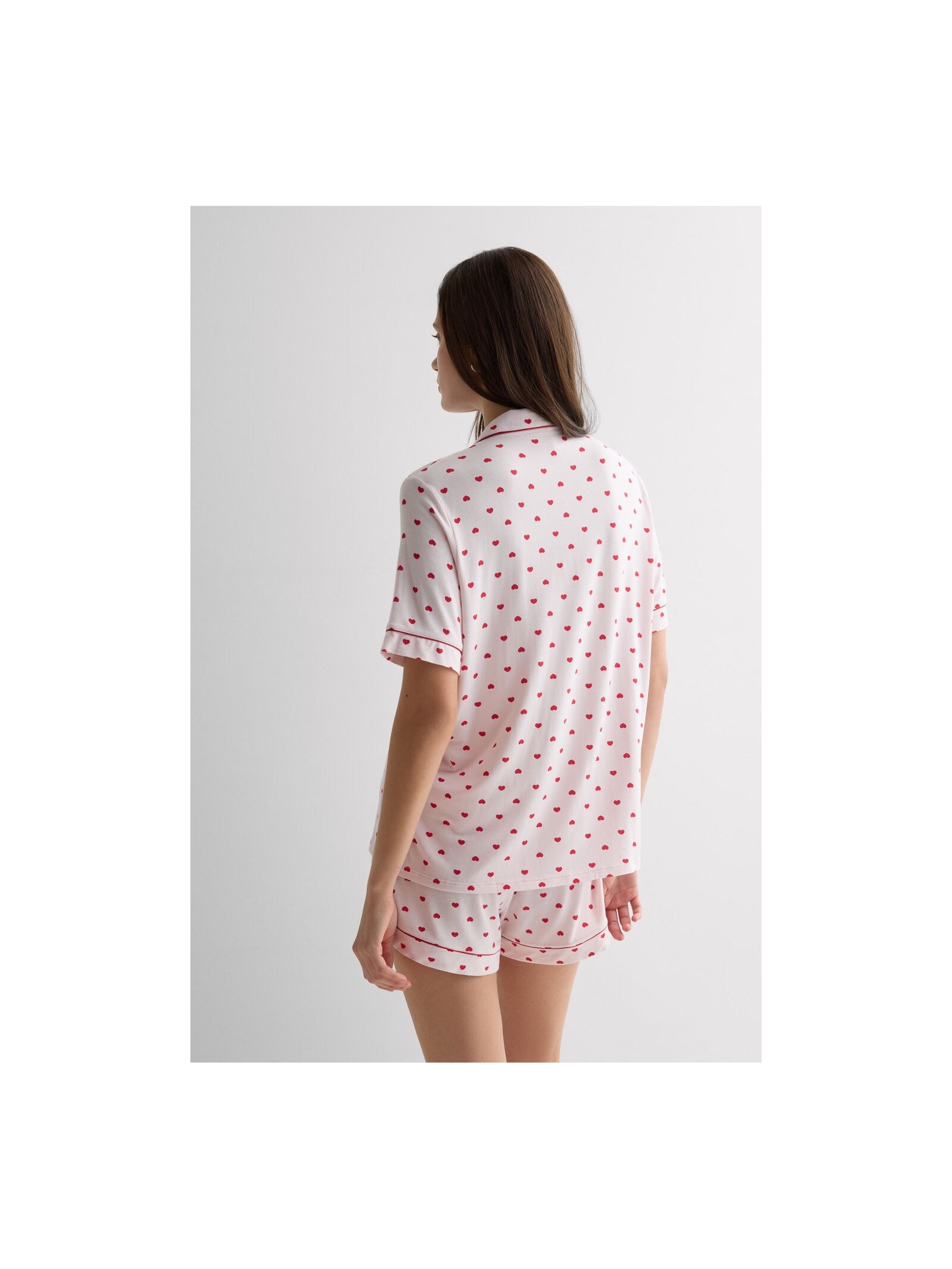 Pijama Curto Aberto Na Frente Em Modal The Love Club Rosa Intimissimi
