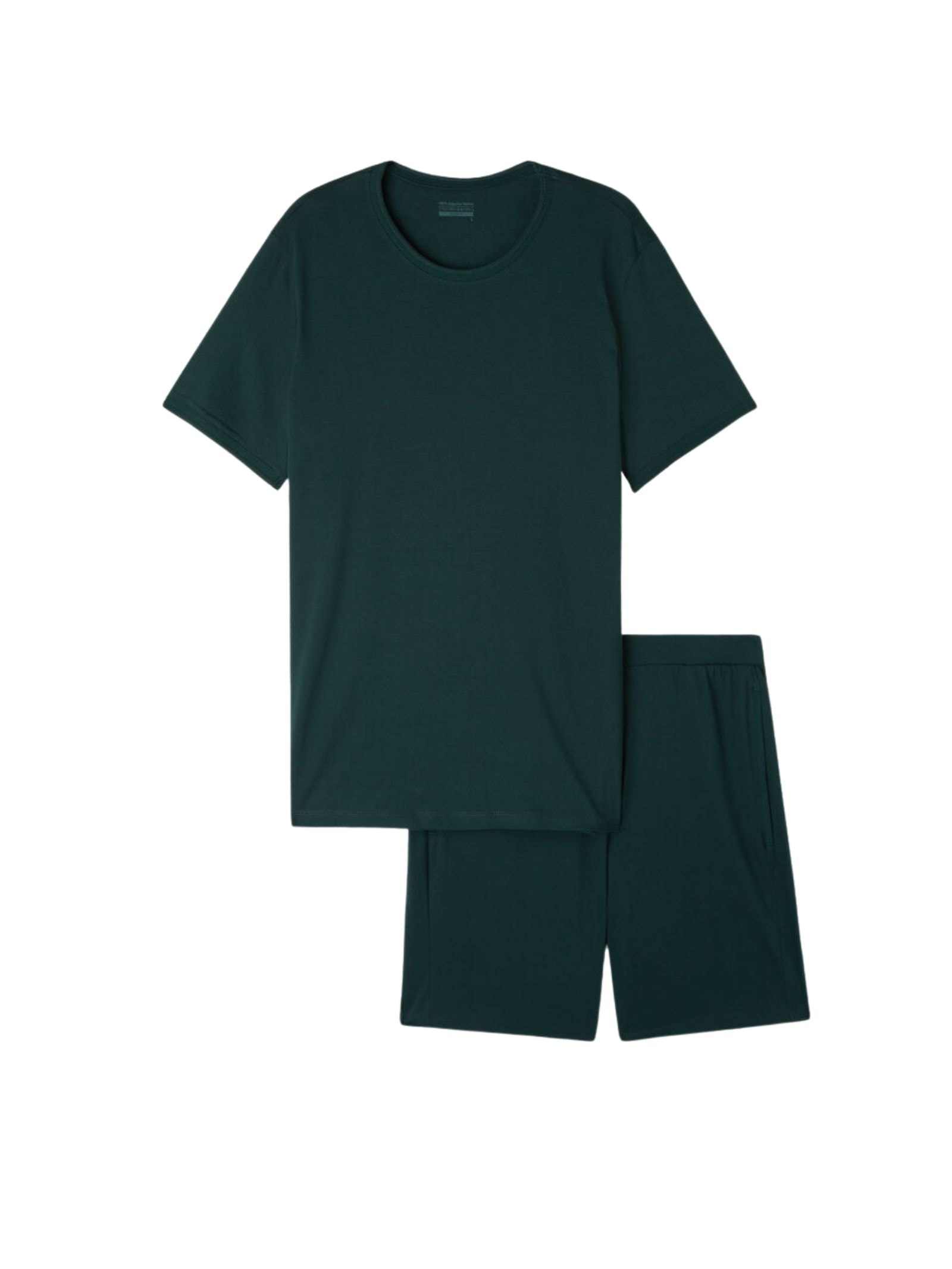 Pijama Curto De Algodão Supima Basic Verde Intimissimi