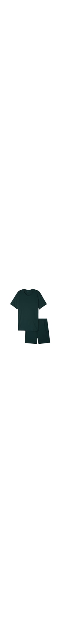 Pijama Curto De Algodão Supima Basic - Verde