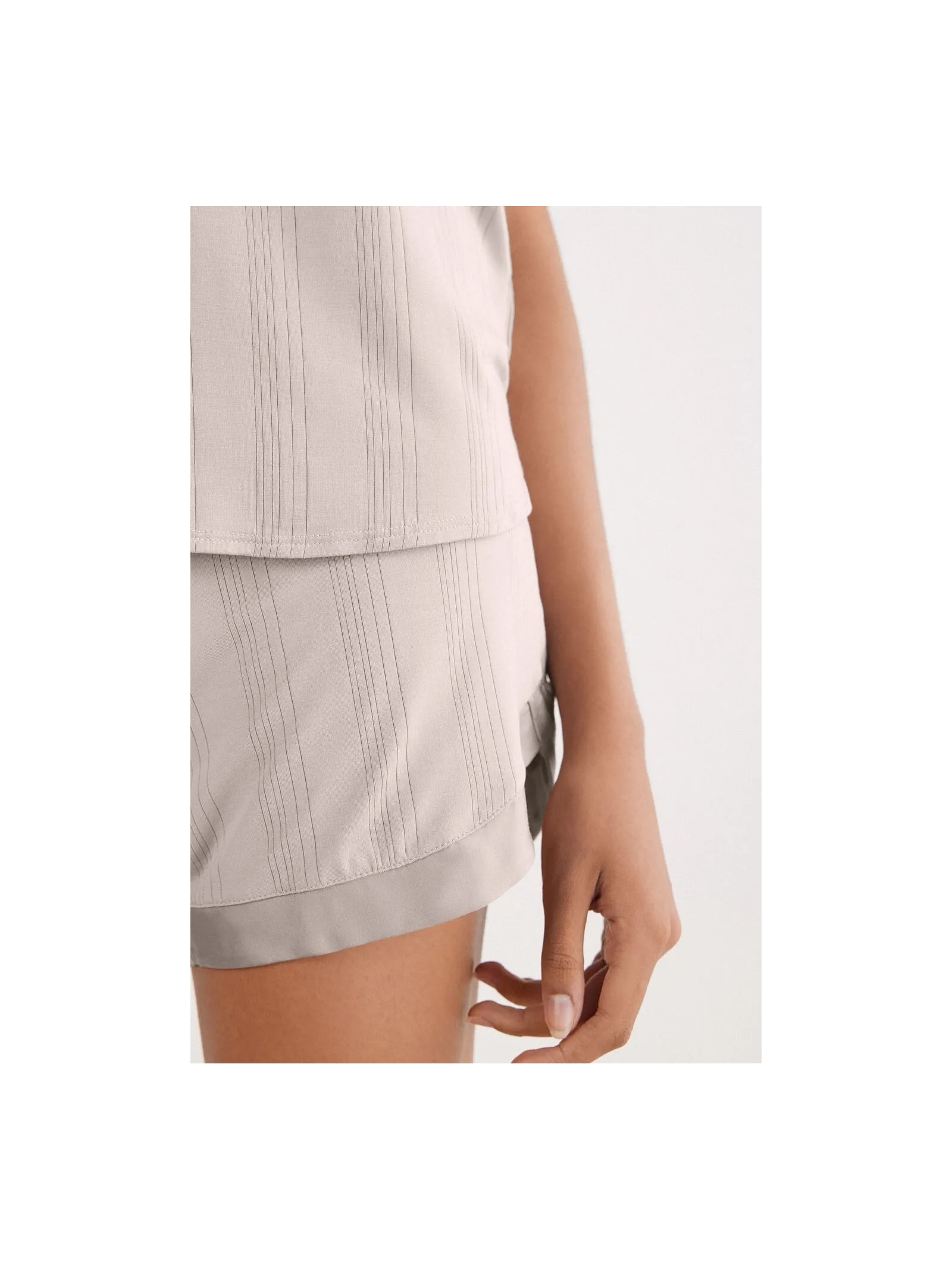 Pijama Curto Delicate Alchemy Em Modal Beige Intimissimi