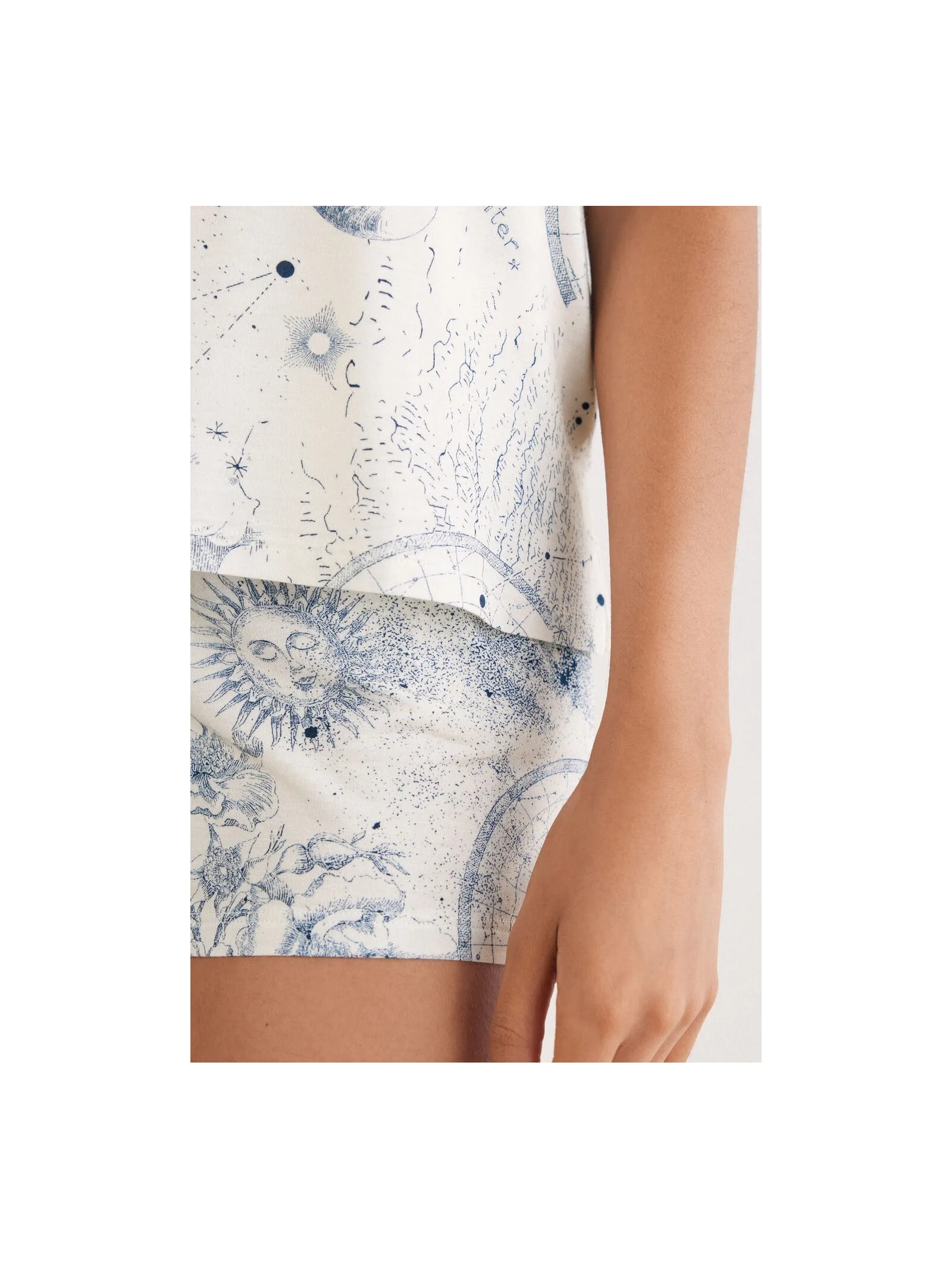 Pijama Curto Em Fresh Bamboo Luxury Dreams Azul Intimissimi