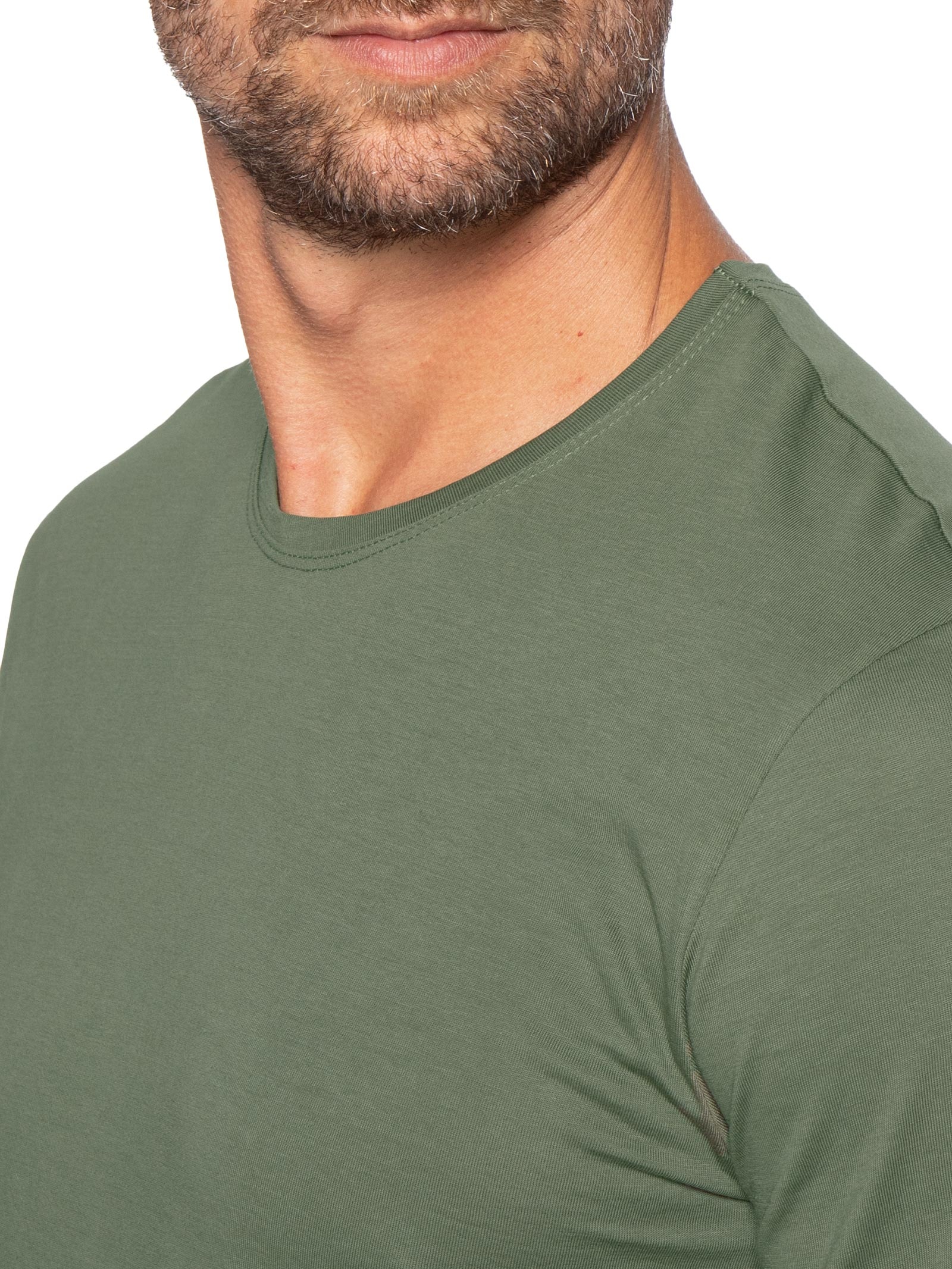 Pijama Curto Masculino Confort em algodão Pima Verde Hering Intimates