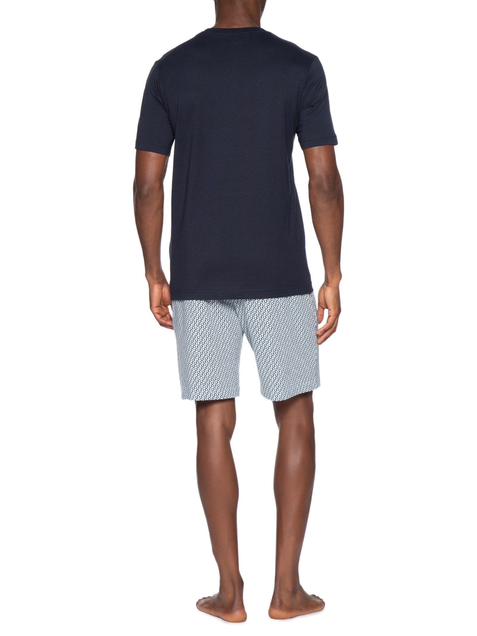 Pijama Curto Masculino Nightwear Azul Emporio Armani Bodywear