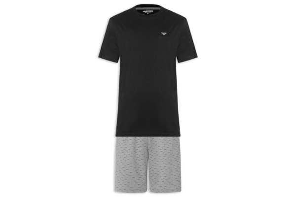 Pijama Curto Masculino Nightwear - Preto