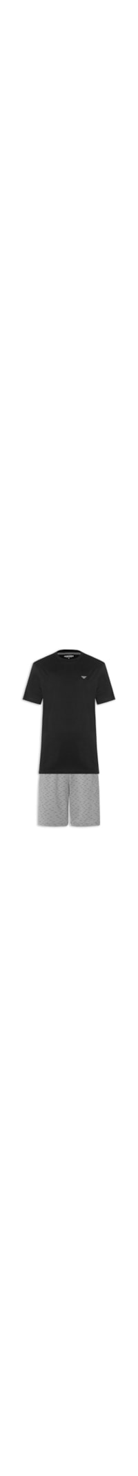 Pijama Curto Masculino Nightwear - Preto