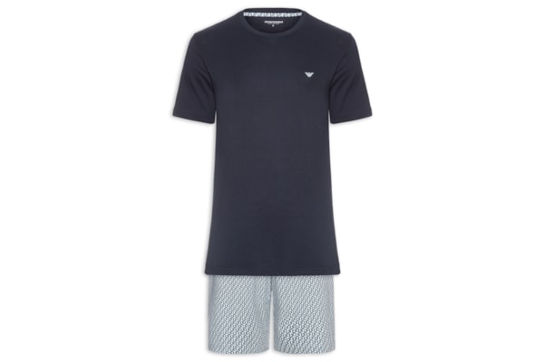 Pijama Curto Masculino Nightwear – Azul
