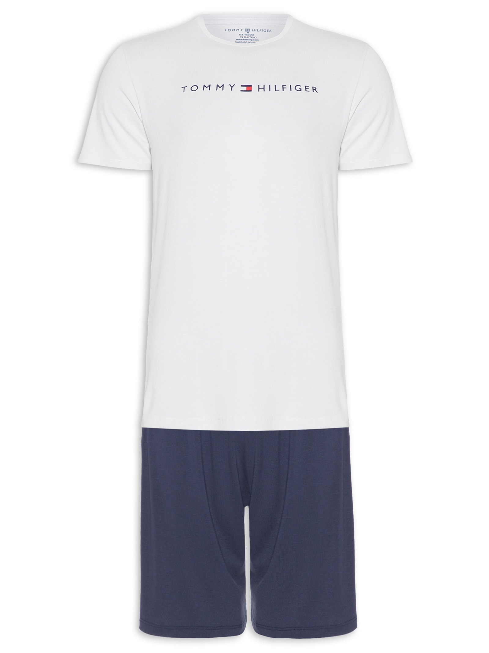 Pijama Curto Mod Essentials Sleepwear Tommy Hilfiger
