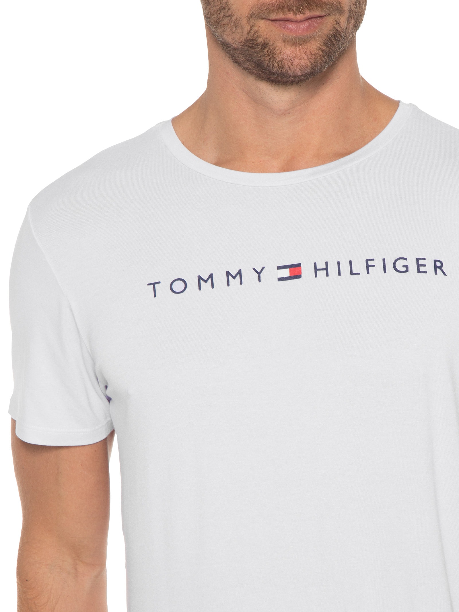 Pijama Curto Mod Essentials Sleepwear Tommy Hilfiger