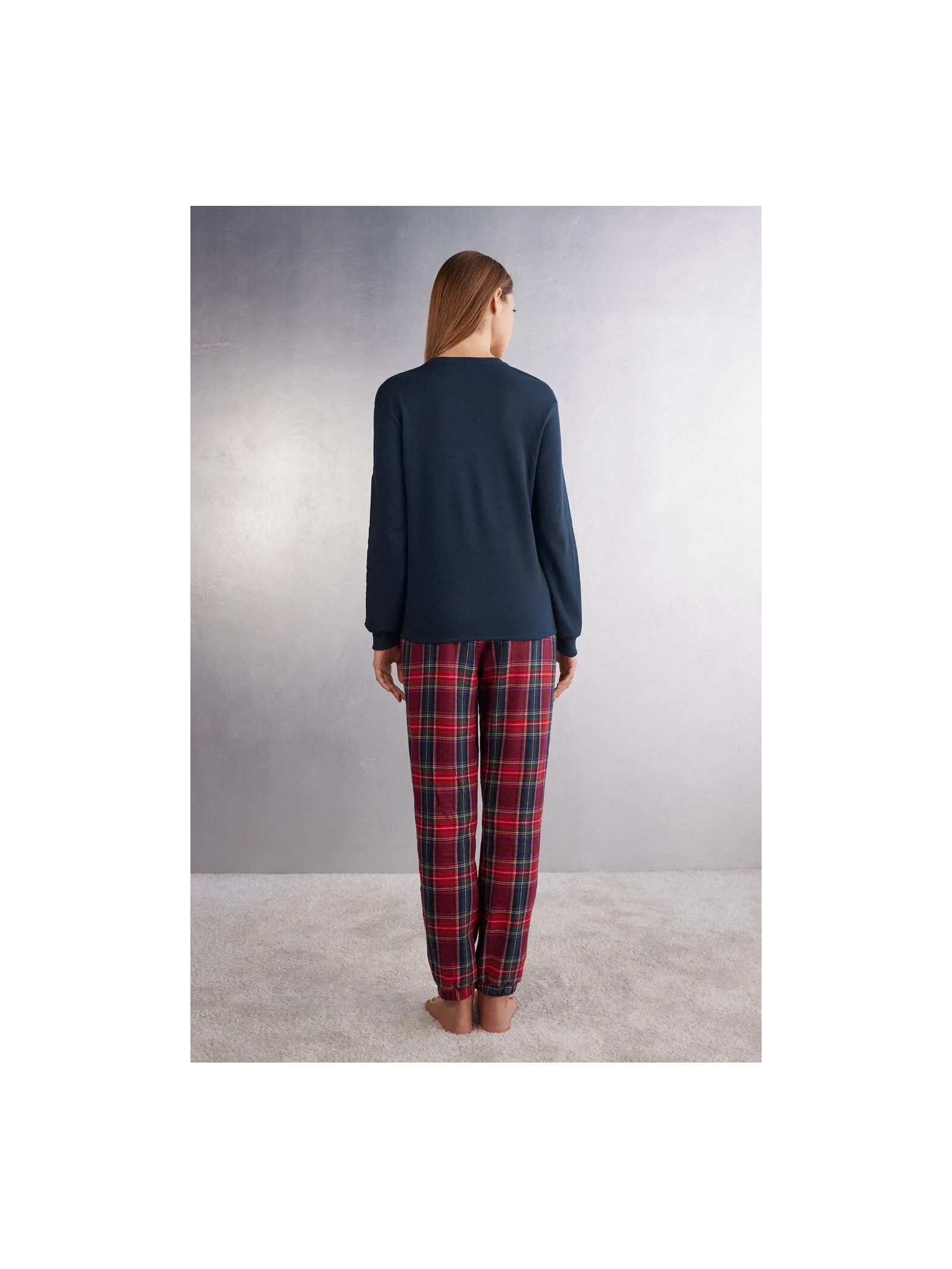 Pijama Em Algodão Chic Teddy Bear Azul Intimissimi