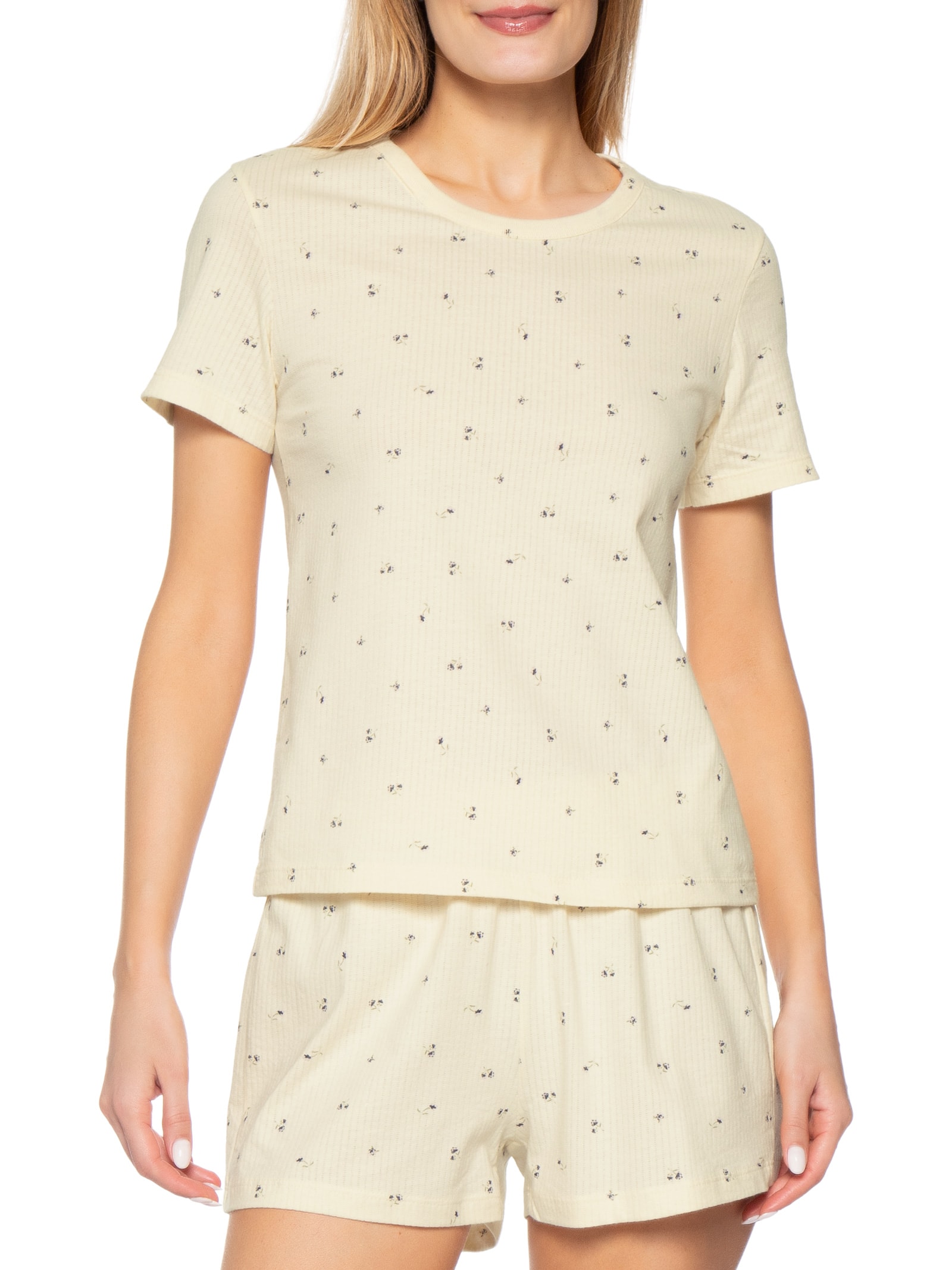 Pijama Feminino Bege Hering Intimates