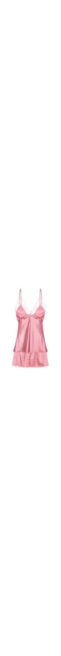 Pijama Feminino Cetim Gabriela - Rosa