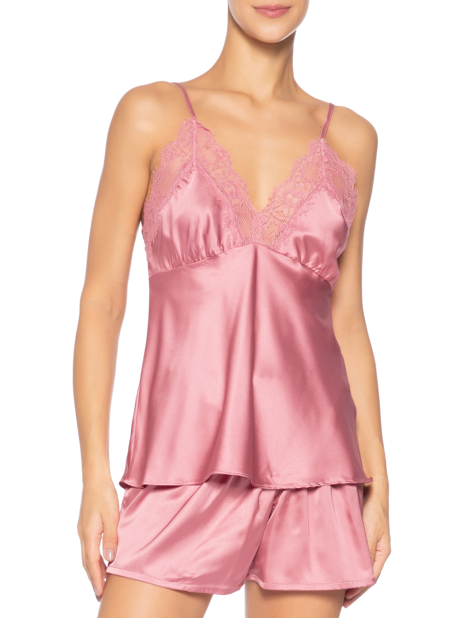 Pijama Feminino Cetim Gabriela Rosa Jogê