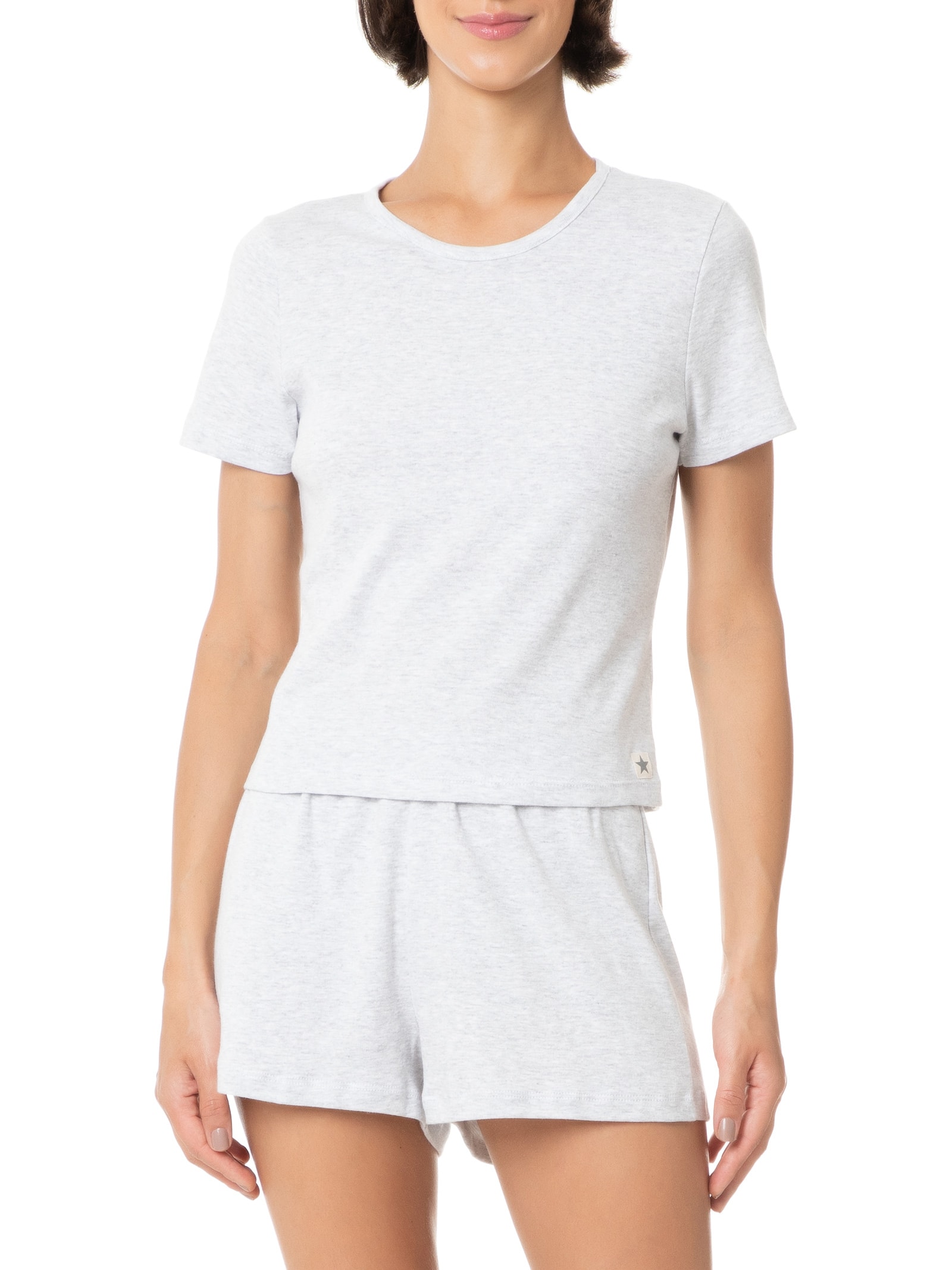 Pijama Feminino Cinza Hering Intimates