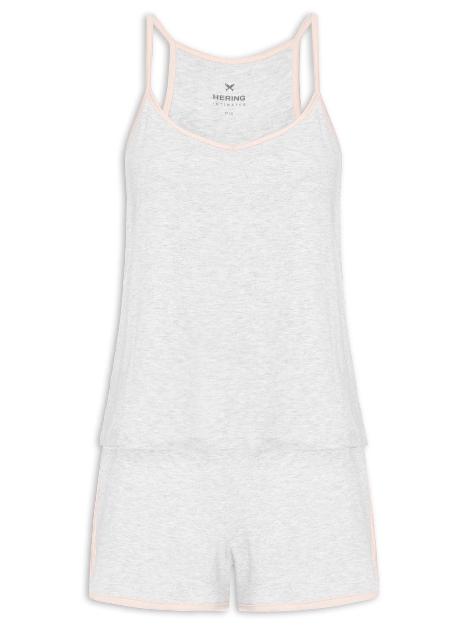 Pijama Feminino Cinza Hering Intimates