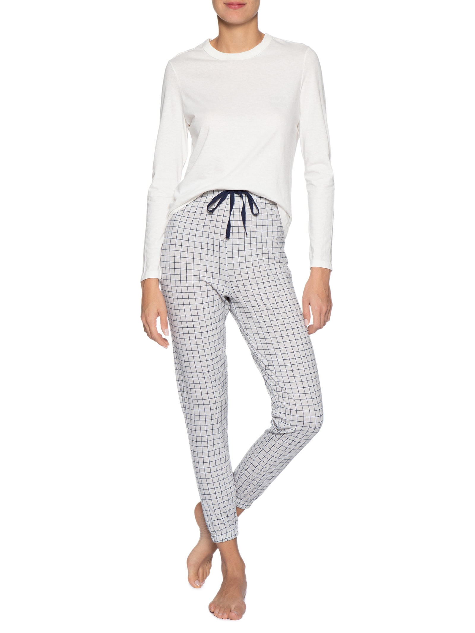 Pijama Feminino Cinza Hering Intimates