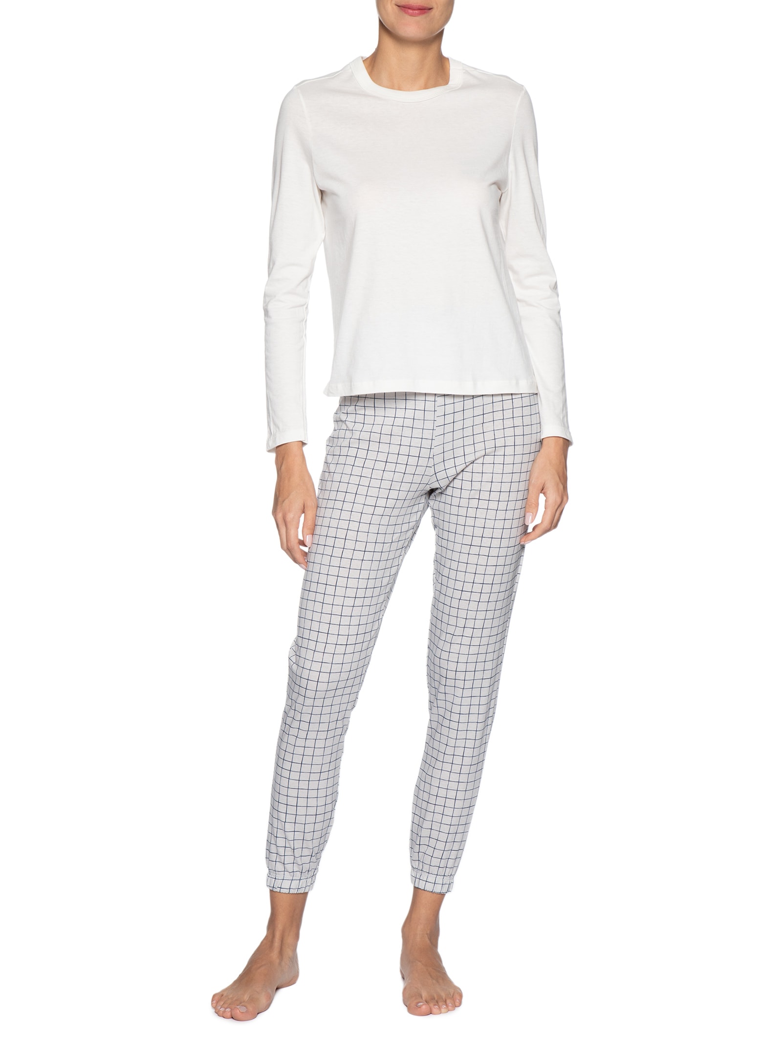 Pijama Feminino Cinza Hering Intimates