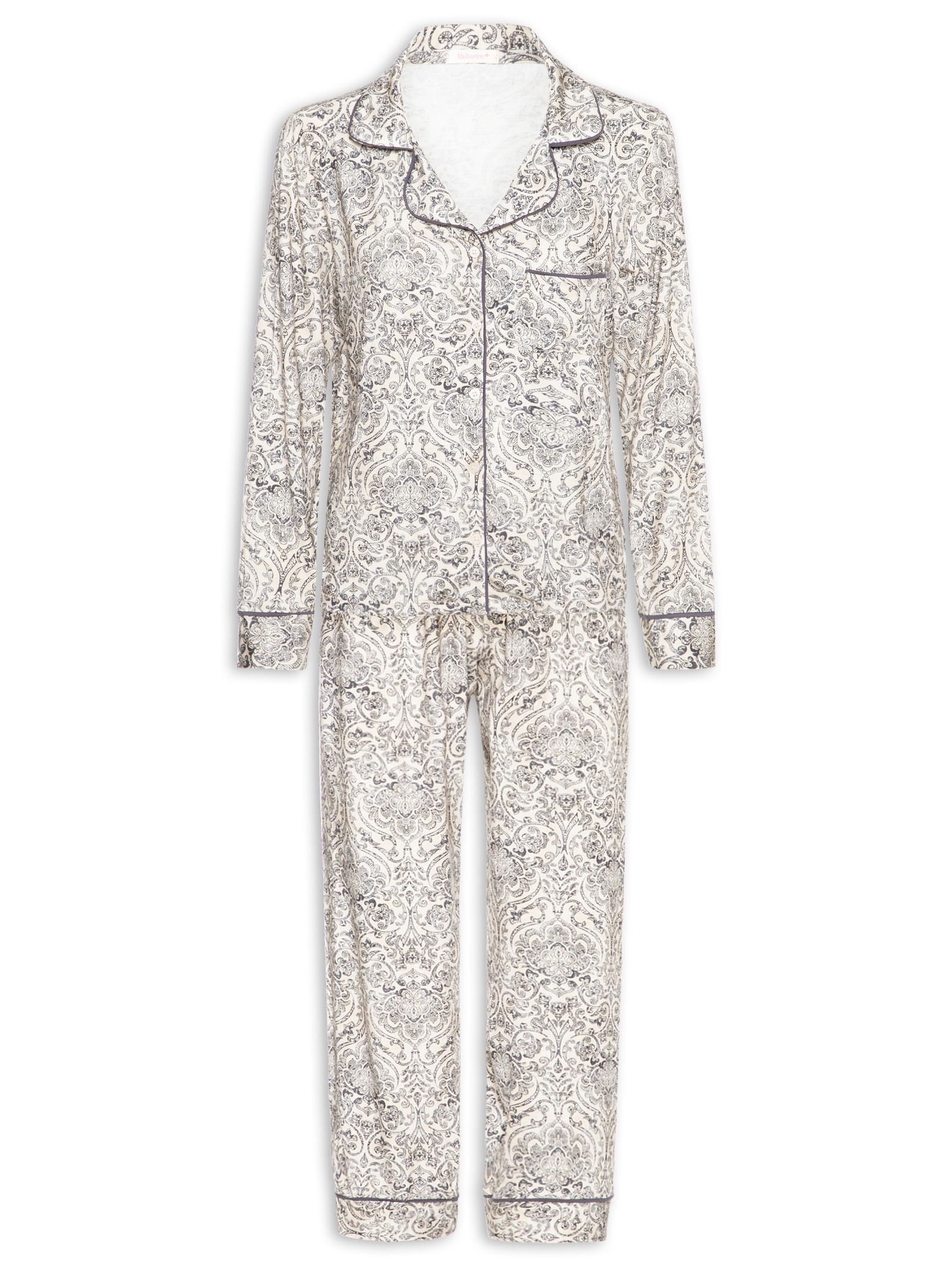 Pijama Feminino Cinza Valisere