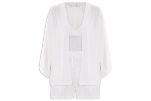 Pijama Feminino Conjunto Trio Freeze Almar - Branco