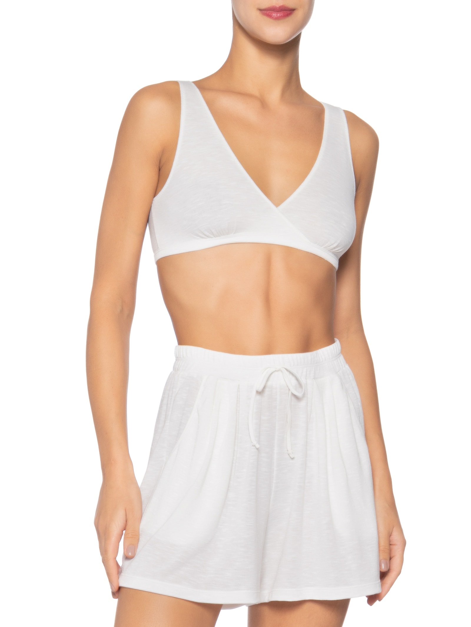 Pijama Feminino Conjunto Trio Freeze Almar Branco Jogê