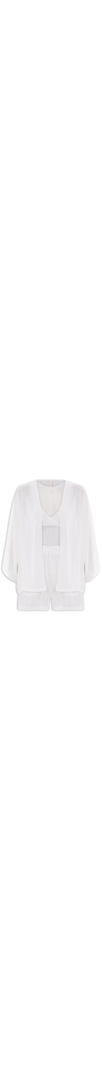 Pijama Feminino Conjunto Trio Freeze Almar - Branco