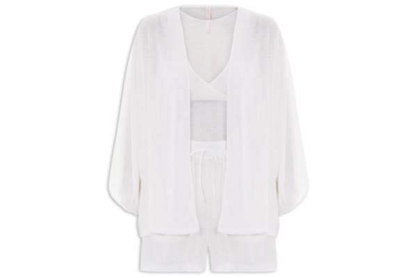 Pijama Feminino Conjunto Trio Freeze Almar - Branco