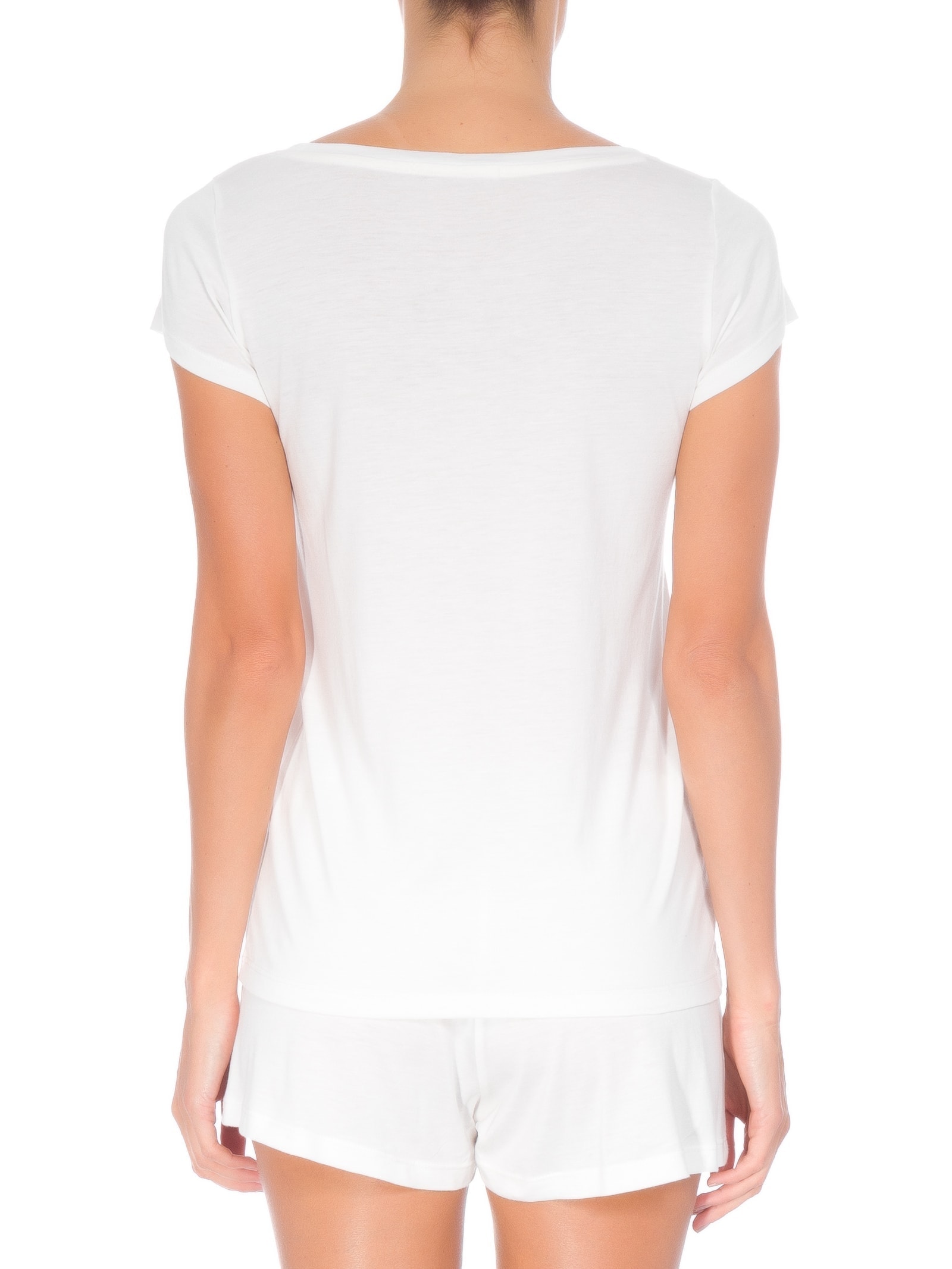 Pijama Feminino Curto Algodão Pima Off White '2Essential