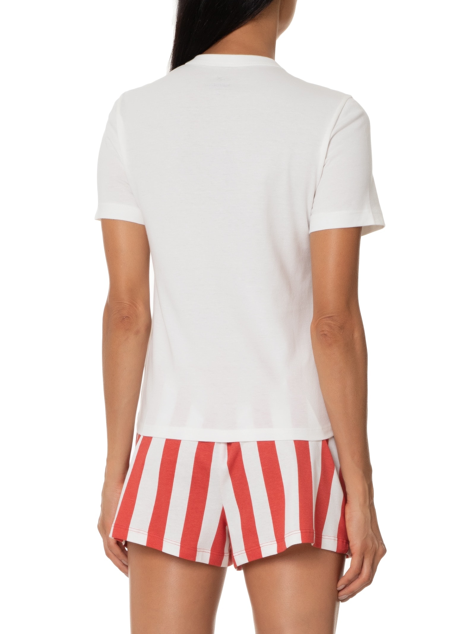 Pijama Feminino Curto Estampado Off White Hering Intimates