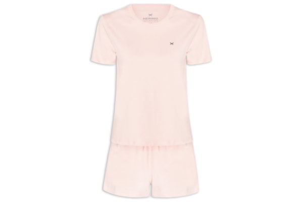 Pijama Feminino Curto - Rosa