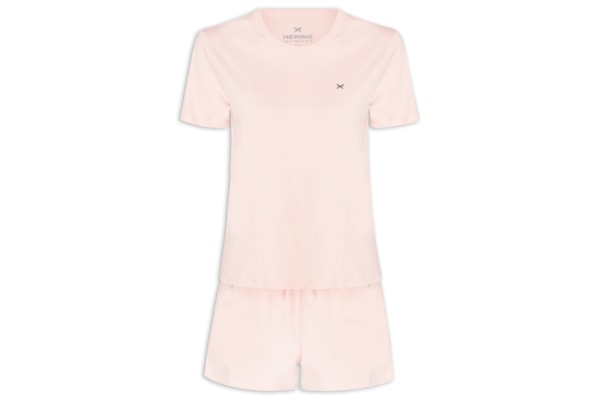 Pijama Feminino Curto - Rosa