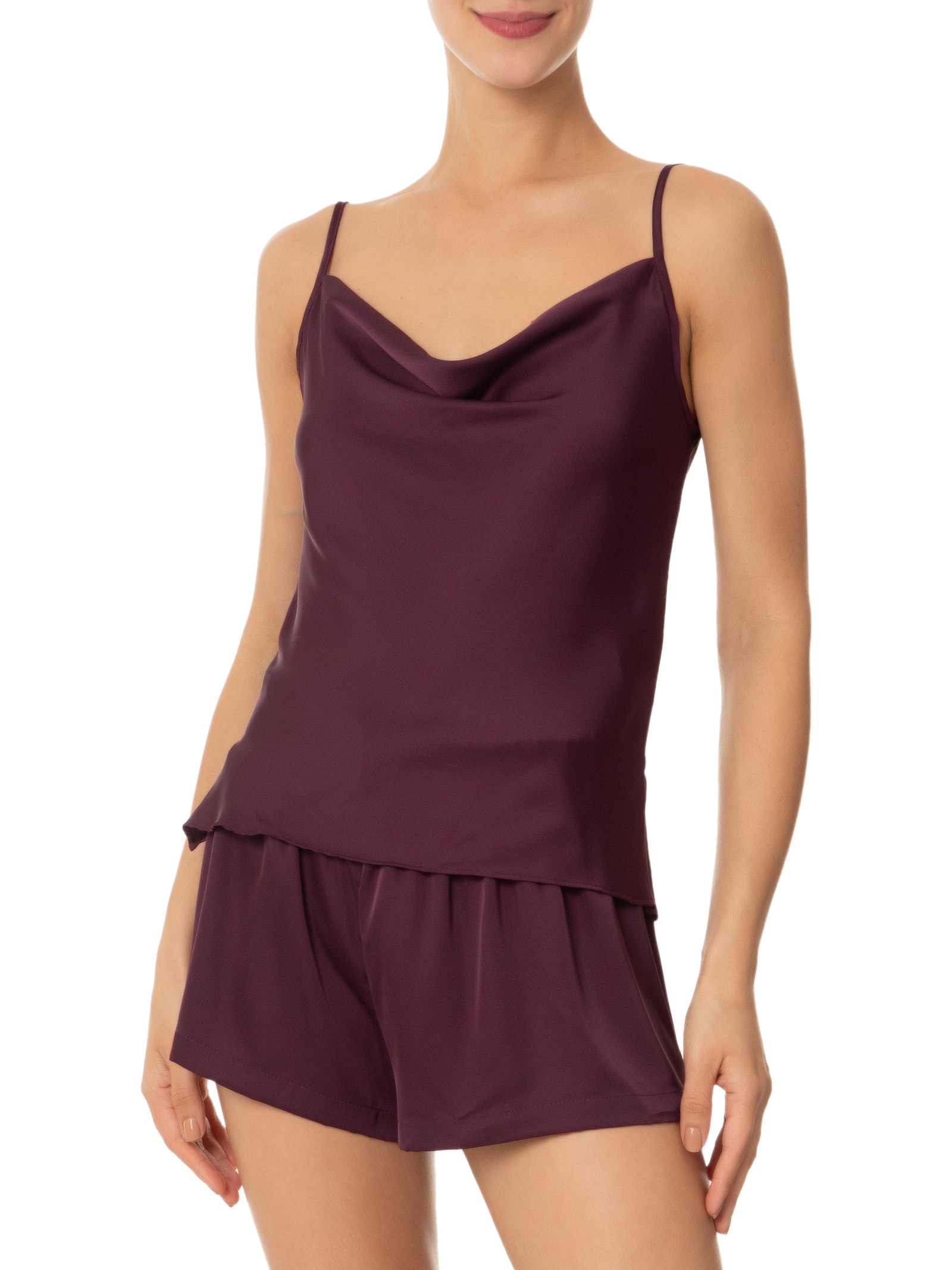 Pijama Feminino Doll Alcinha Essence Vinho Valisere