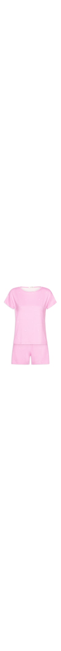 Pijama Feminino Doll em Viscose Dreams - Rosa