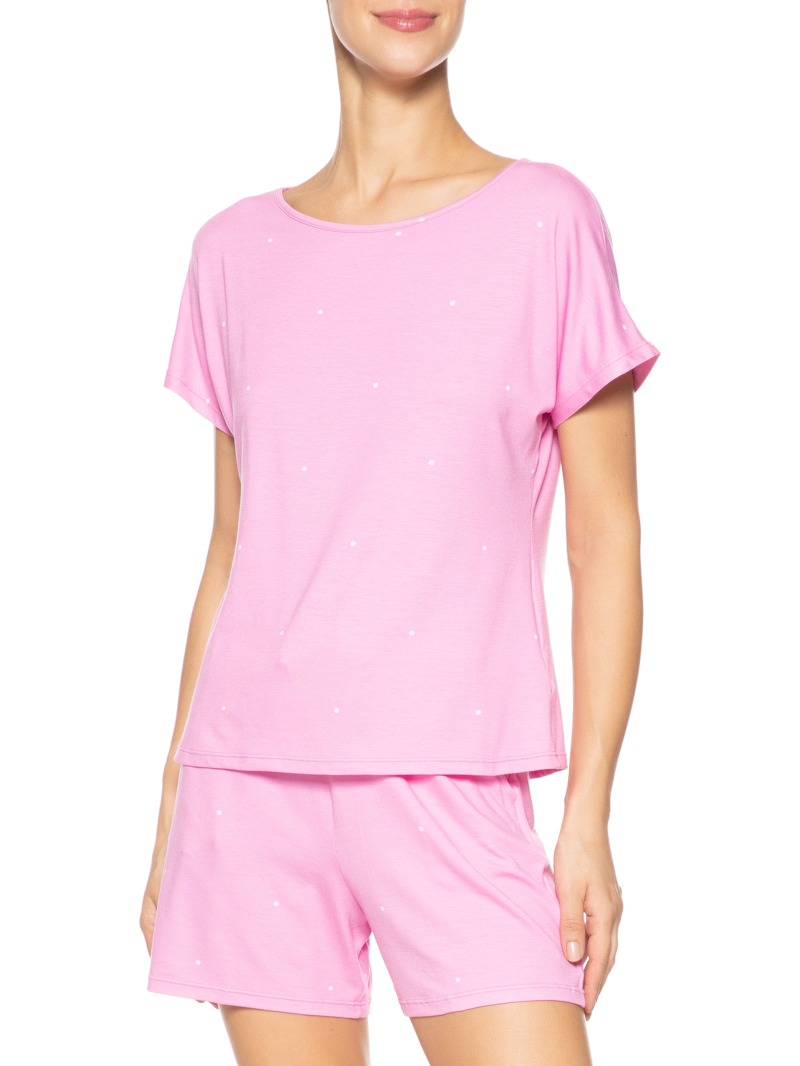 Pijama Feminino Doll em Viscose Dreams Rosa Hope