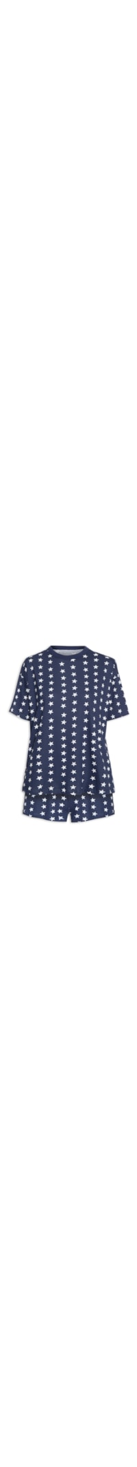 Pijama Feminino Estampado - Azul