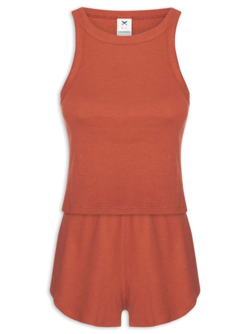 Pijama Feminino – Laranja